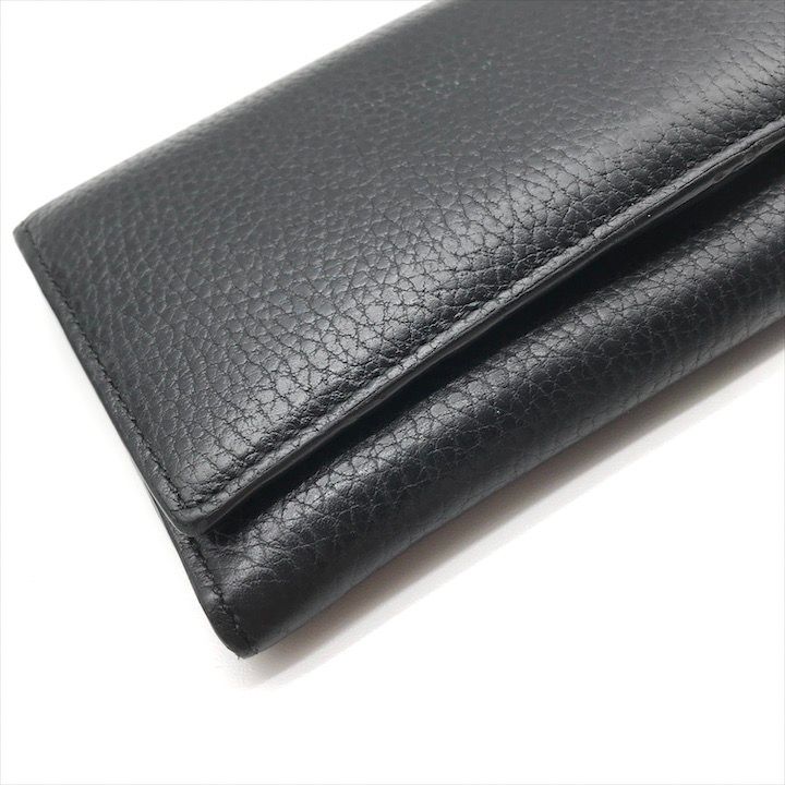 Gucci Inter Locking Leather Bifold Wallet Black — view 5