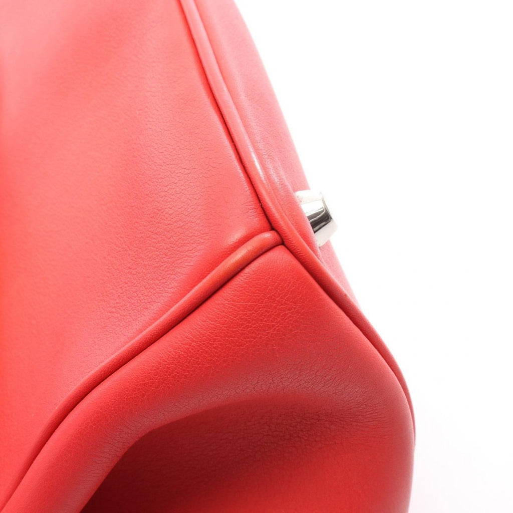 Dior Handbag Bidiole Red Pink Leather 2-Way — view 7