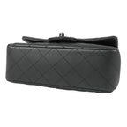 Chanel Chain Shoulder Bag So Black Lambskin Mini Quilted 20 CC Logo — view 3