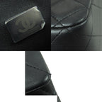 Chanel Chain Shoulder Bag So Black Lambskin Mini Quilted 20 CC Logo — view 7