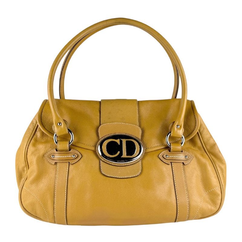Christian Dior Shoulder Mustard Bag