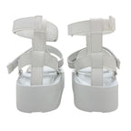 Hermes Enid Sandals Shoes Leather White — view 5