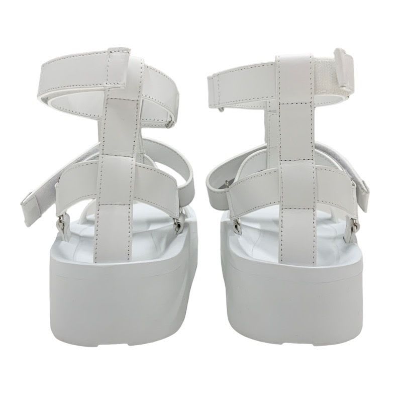Hermes Enid Sandals Shoes Leather White — view 5
