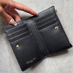 Christian Dior Ama Patent Leather Fold Wallet Card Case Coin Compact — view 8
