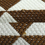 Prada Symbol Embroidered Fabric Mini 2 way Shoulder Bag Brown White Mbmb IC — view 7