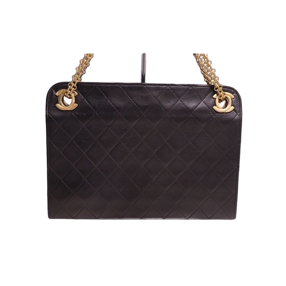 Chanel Quilted GD Leather Chain Shoulder