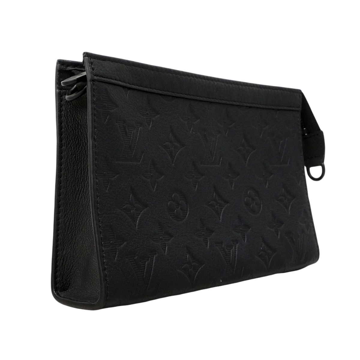 Louis Vuitton Shoulder Bag Monogram Shadow Gaston Wearable Wallet Black — view 2