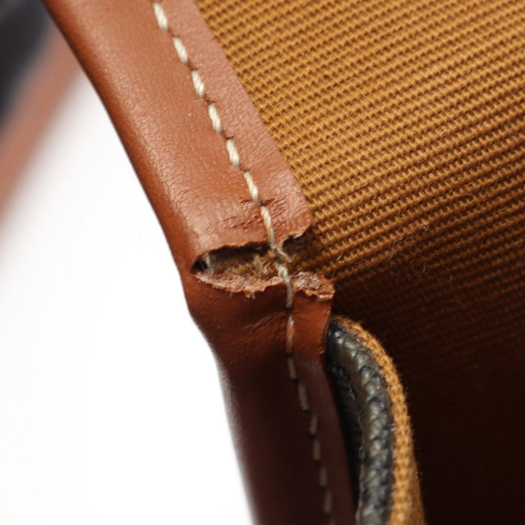 Celine Shoulder Bag Folco Triomphe Black Brown Canvas — view 5