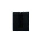 Prada Logo Saffiano Croco Embossed Leather Bifold Wallet Black — view 2