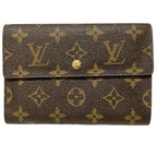 Louis Vuitton Monogram Porte Tresor Etui Chequier Trifold Wallet