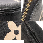 Louis Vuitton Multi Pochette Accessoires Black Beige Monogram Empreinte 2-Way — view 6