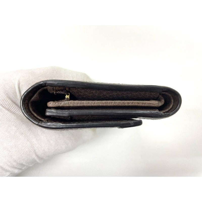 Gucci Ophidia GG Supreme Leather Compact Wallet Beige Ebene — view 4