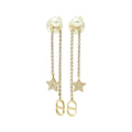 Dior Tribal Earrings White
