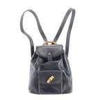 Gucci Vintage Bamboo Leather Backpack Shoulder Bag