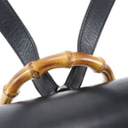 Gucci Vintage Bamboo Leather Backpack Shoulder Bag — view 2