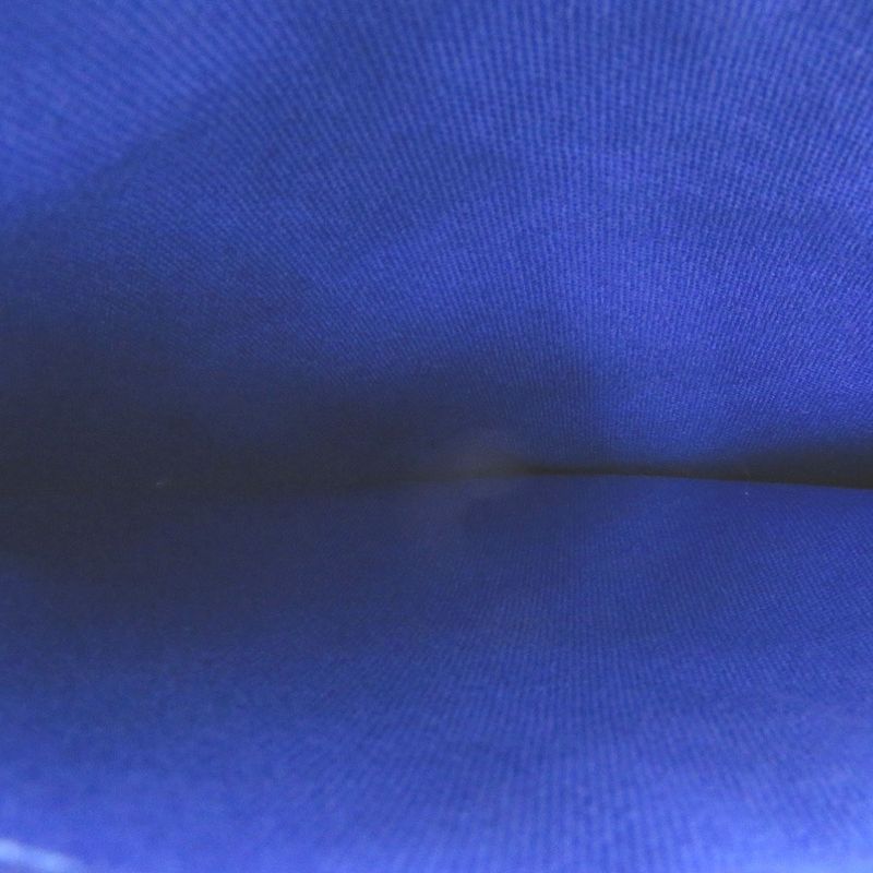 Hermes Flat Pouch MM Canvas Blue 0275 — view 3
