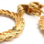 Chanel Earrings GP Hoop Ring 25 2738 Vintage Large Removable 2-Way — view 8