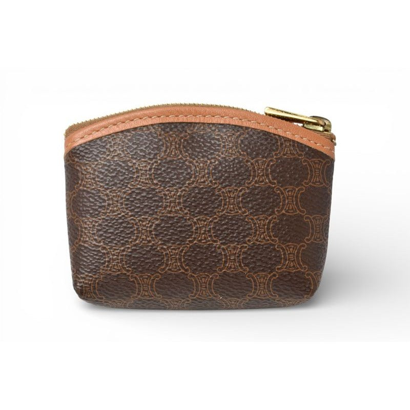 Celine Coin Purse Vintage Macadam Mini Pouch Brown — view 2