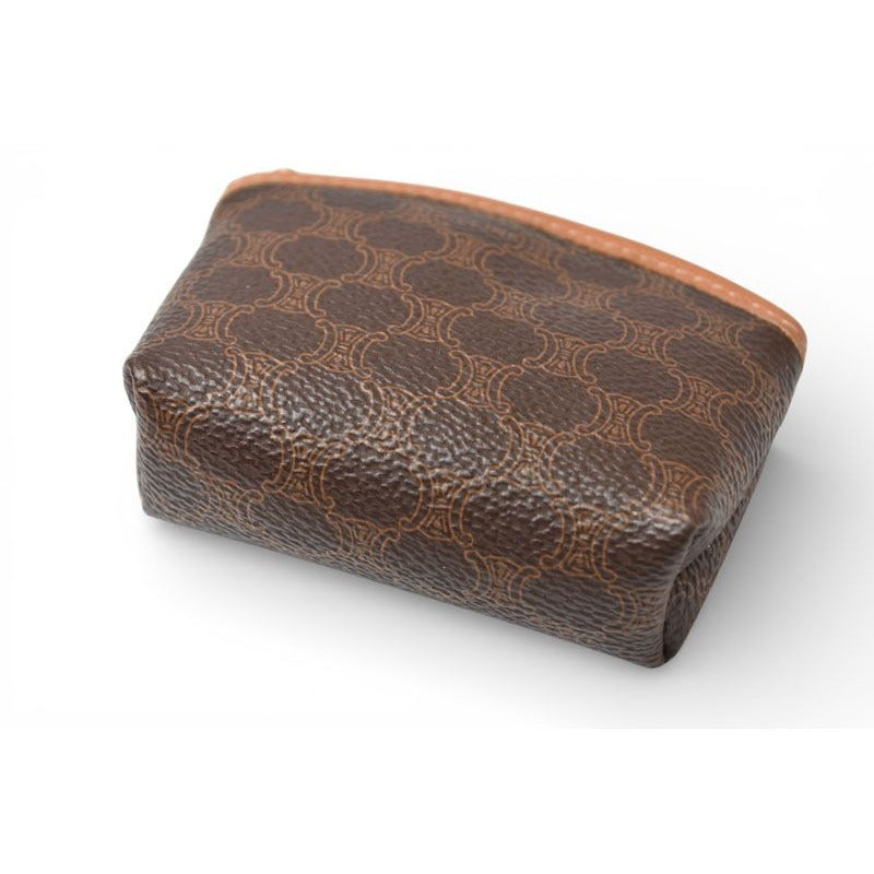 Celine Coin Purse Vintage Macadam Mini Pouch Brown — view 3