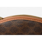 Celine Coin Purse Vintage Macadam Mini Pouch Brown — view 9