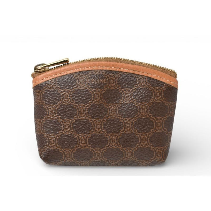 Celine Coin Purse Vintage Macadam Mini Pouch Brown