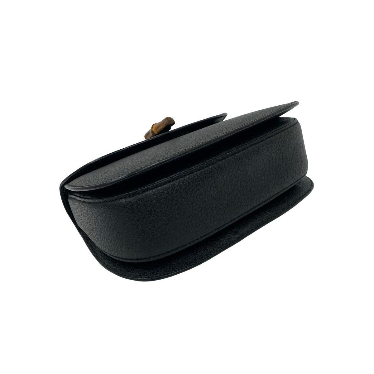 Gucci Vintage Bamboo Leather Turnlock Handbag — view 7