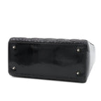 Dior Medium Cannage 2-Way Shoulder Bag Black Patent Leather — view 3