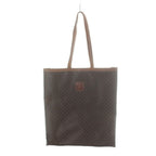 Celine Vintage Tote Hand Leather Macadam Triomphe Logo All Over Pattern Brown