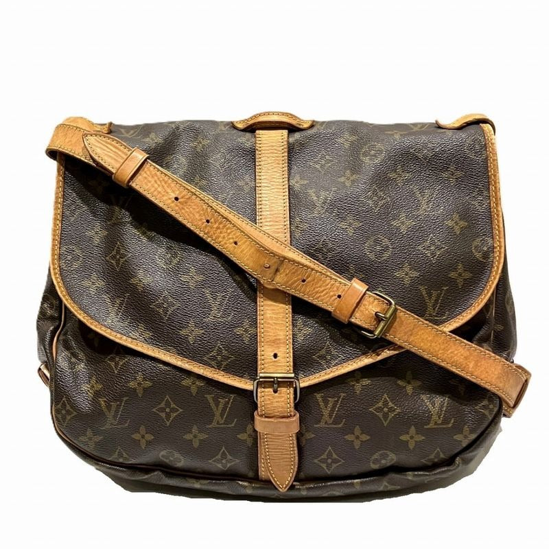 Louis Vuitton Saumur 35 Monogram Shoulder Bag Canvas — view 3