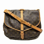 Louis Vuitton Saumur 35 Monogram Shoulder Bag Canvas — view 3