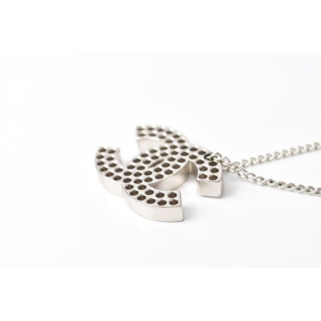 Chanel Coco Mark CC Perforated Silver — view 4