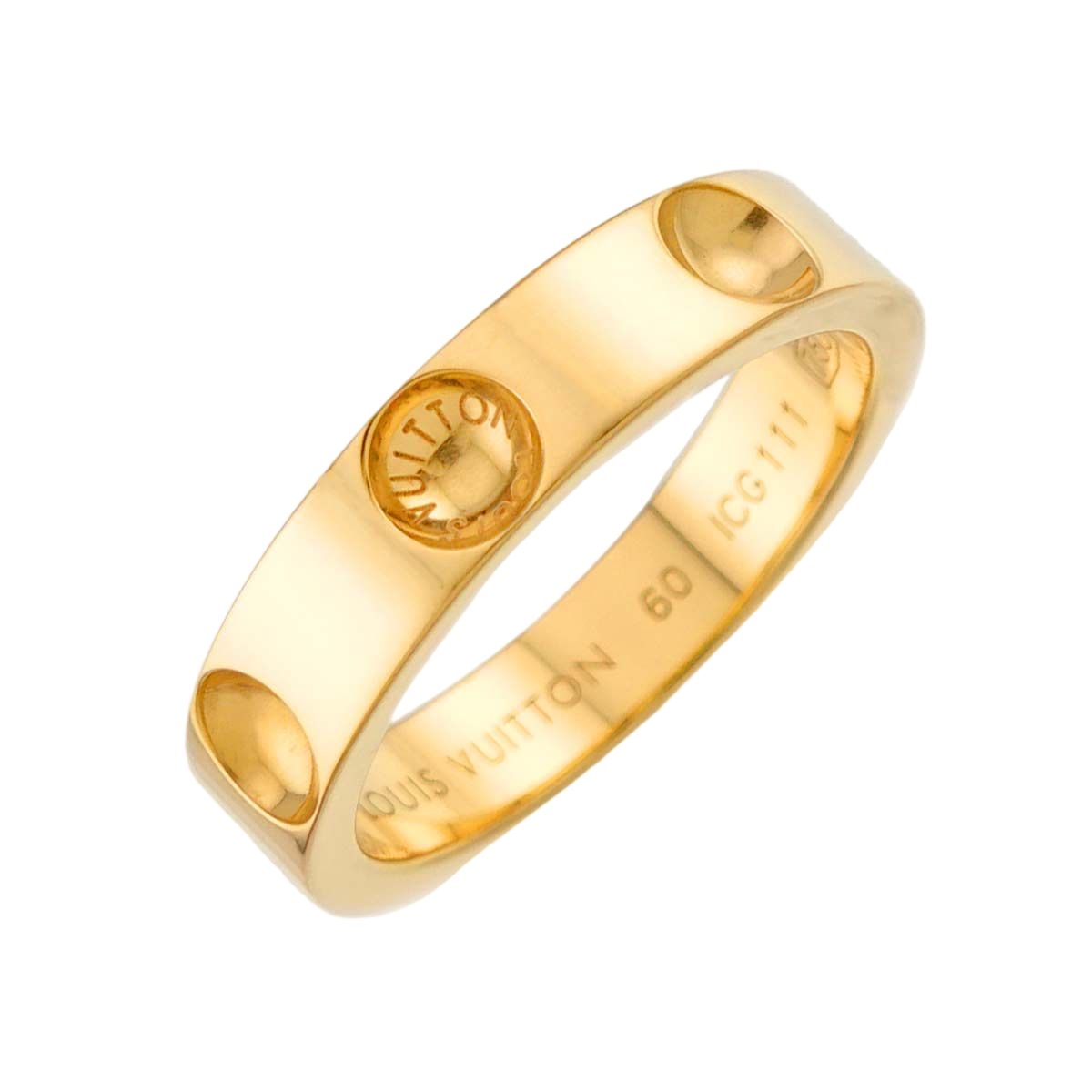 Louis Vuitton Petite Bague Empreinte 60 Ring 18k Yellow Gold