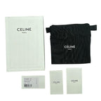 Celine Wallet Fold Compact Mini Logo Leather Gray — view 9