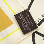 Hermes Carre 45 ROBE DU SOIR Silk Yellow Scarf 1884 — view 3