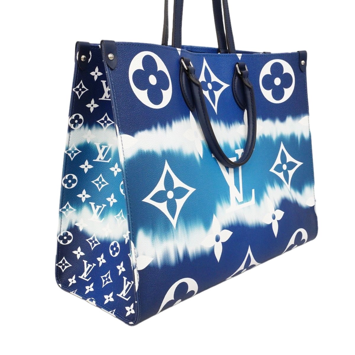 Louis Vuitton Tote LV Escale On The Go GM Blue White 2-Way — view 2