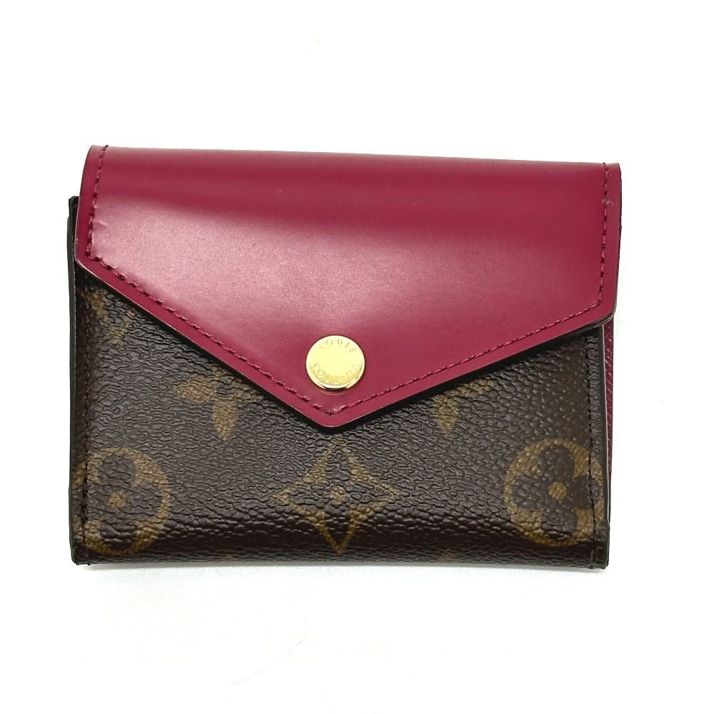 Louis Vuitton Trifold Wallet Portefeuille Zoe Monogram Canvas Brown