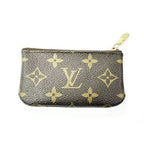 Louis Vuitton Pochette Cles Monogram Coin Case Card Purse Brown Aa — view 2