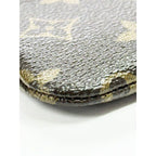 Louis Vuitton Pochette Cles Monogram Coin Case Card Purse Brown Aa — view 4
