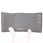 Christian Dior Compact Wallet Leather Gray Trifold Purse 0037 — view 4