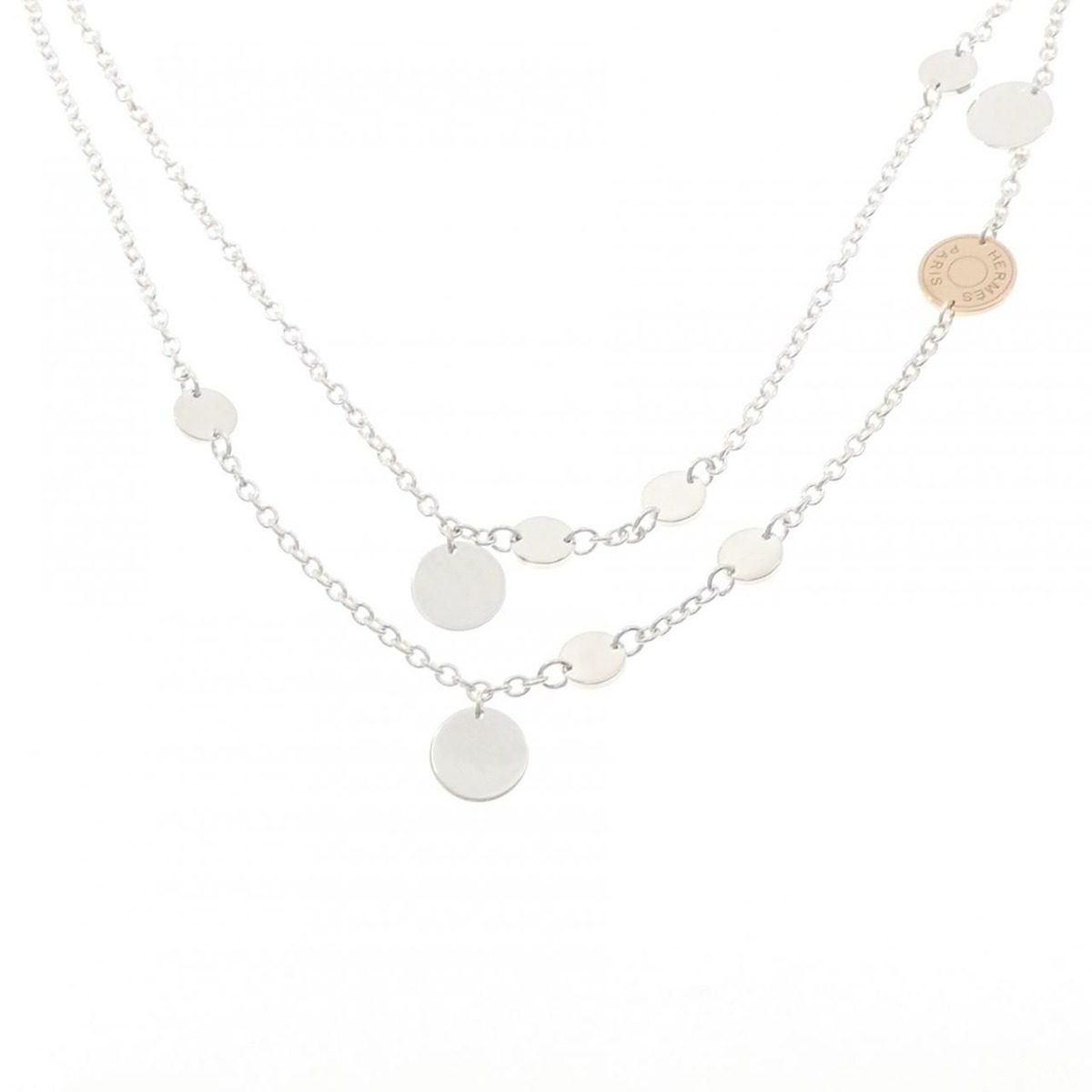 Hermes Exlibris Necklace Pink