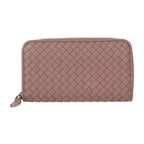 Bottega Veneta Zip Around Wallet Long Leather Dark