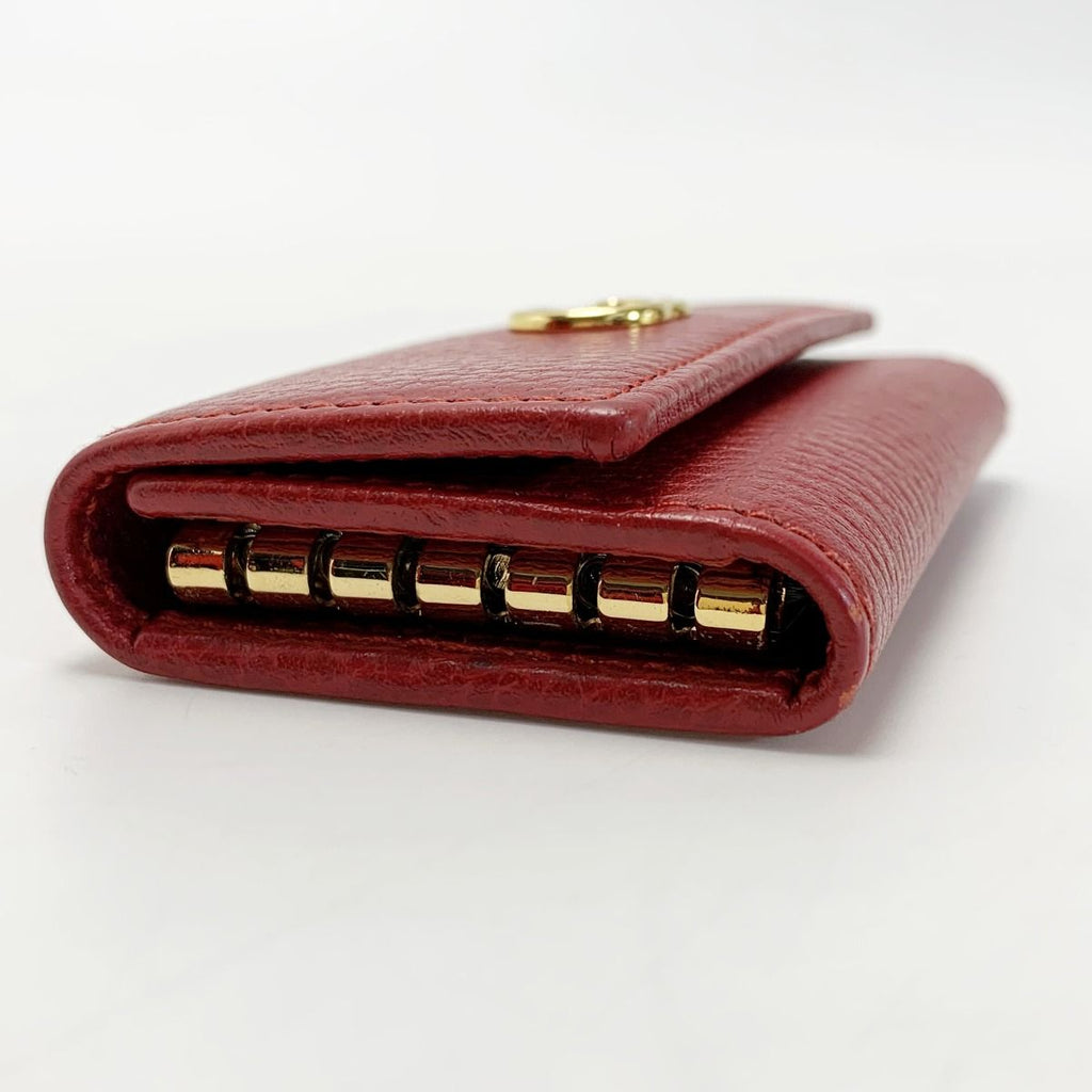 Gucci Petitmarmont Leather Red Key Case Holder — view 3