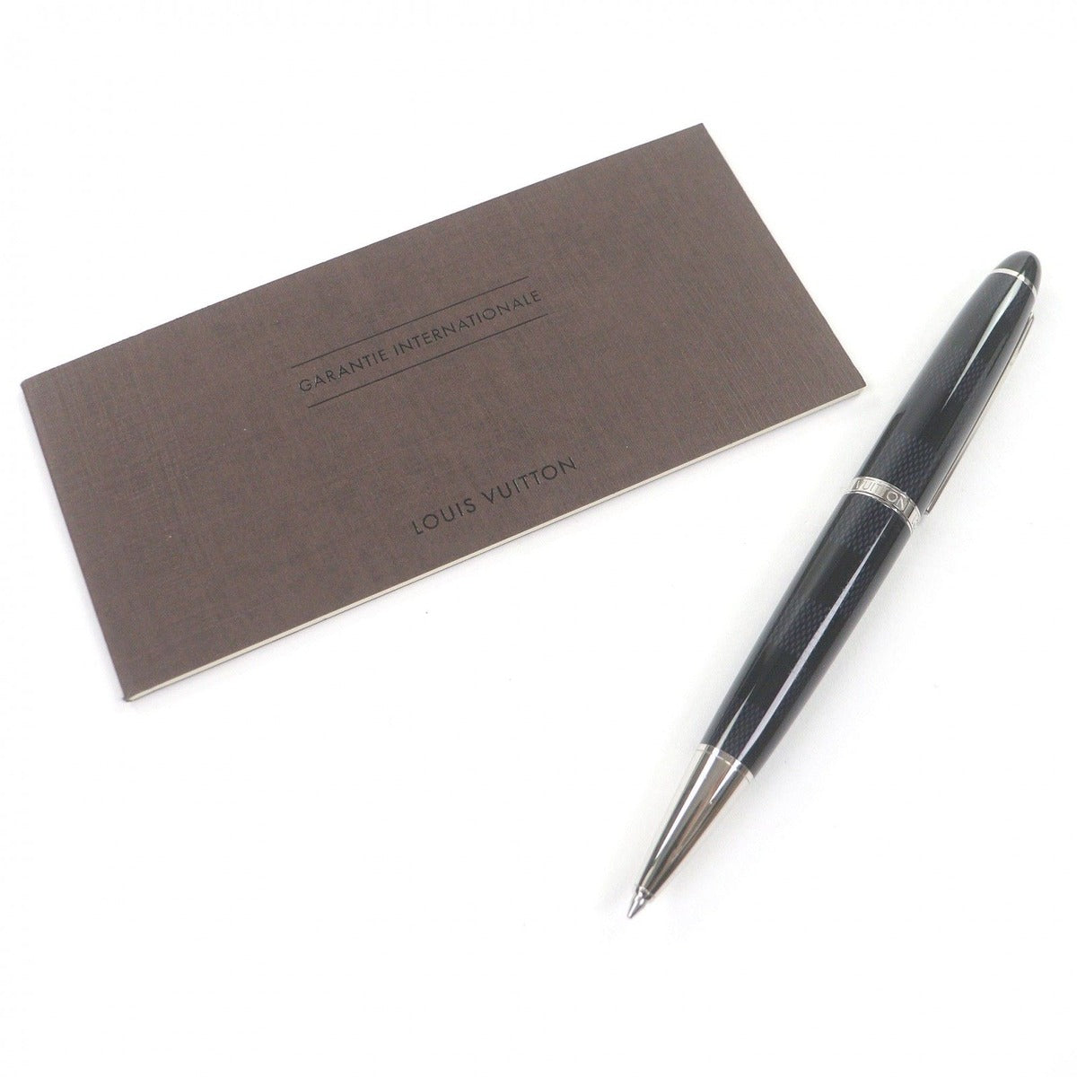 Louis Vuitton Grand Tour Damier Graphite Ballpoint Pen Silver Black — view 2