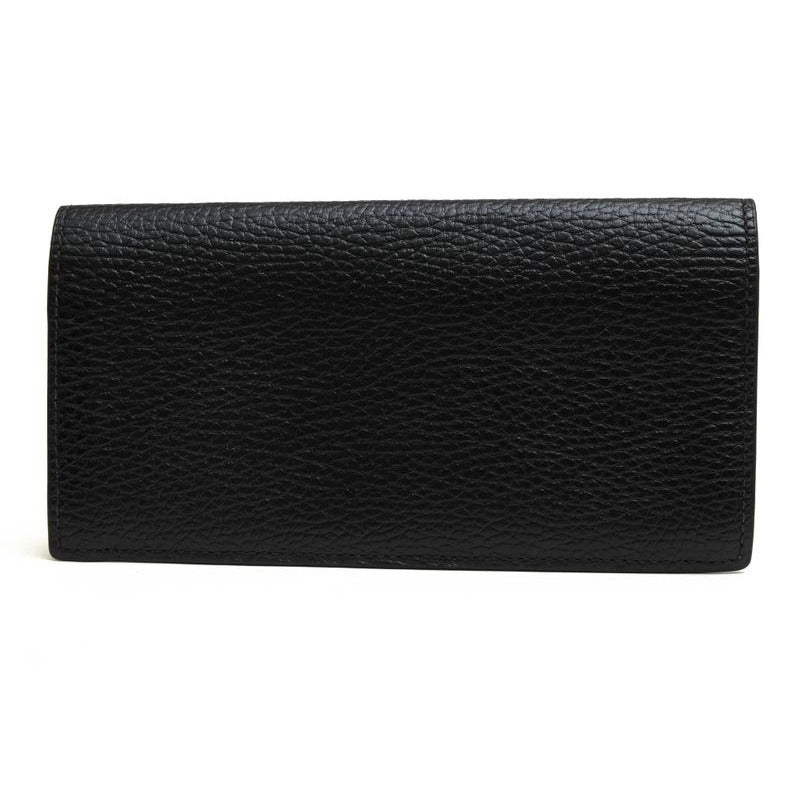 Gucci Long Wallet Men Leather Black Cao2 N 1040 Interlocking — view 2
