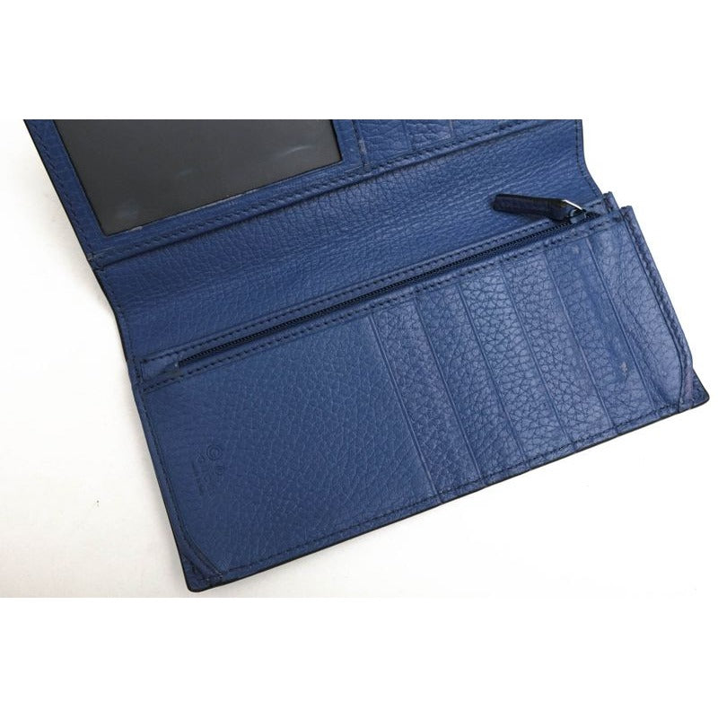 Gucci Long Wallet Men Leather Black Cao2 N 1040 Interlocking — view 6