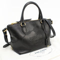 Prada 2-Way Handbag Leather