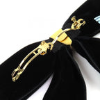 Prada Velvet Ribbon Barrette Hair Clip — view 4