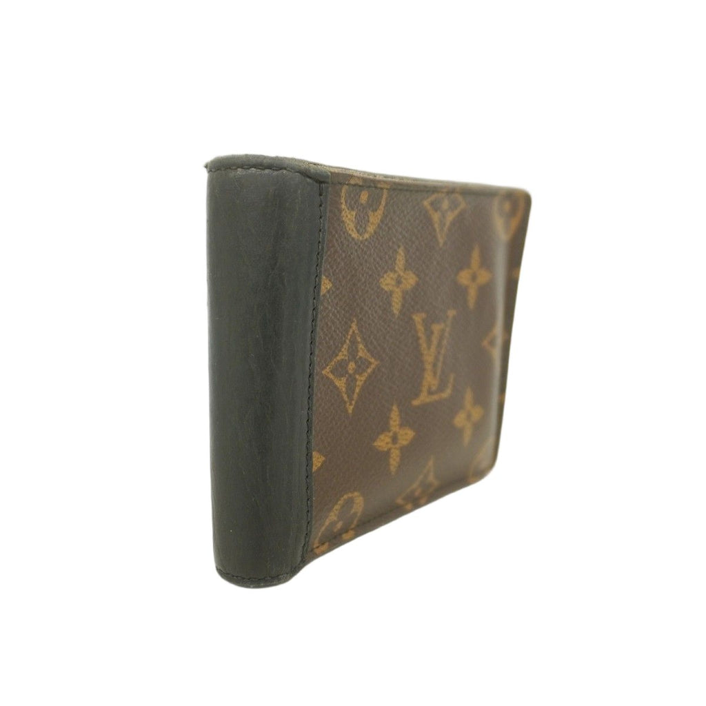 Louis Vuitton Wallet Monogram Macassar Portefeuille Mindoro Brown Black — view 2