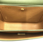 Loewe Goya Anagram Logo Leather Small Shoulder Bag Green — view 5