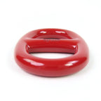 Hermes Metal Logo Chaine D'ancre Scarf Ring Red — view 5